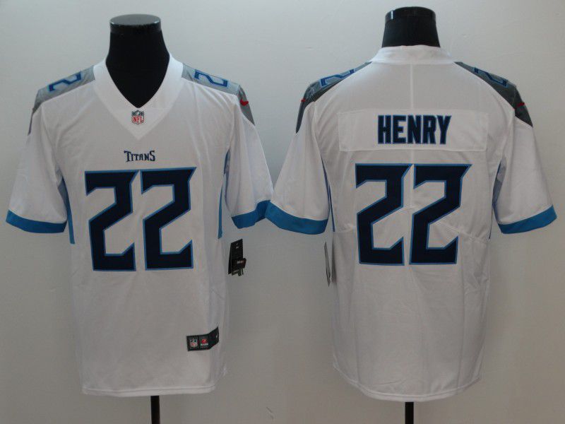 Men Tennessee Titans #22 Henry White Vapor Untouchable Limited Player Nike NFL Jerseys